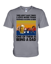 there aren't Harness racing V-Neck T-Shirt tile