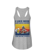 like beer drag racing Ladies Flowy Tank tile