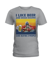like beer drag racing Ladies T-Shirt tile