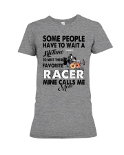 calls me mom drag racing Premium Fit Ladies Tee tile