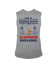 SAXOPHONE LIKE BEER AND BOOBS Sleeveless Tee tile