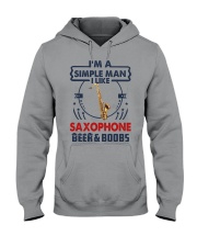 SAXOPHONE LIKE BEER AND BOOBS Hooded Sweatshirt tile
