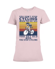 CYCLING YOU DONT STOP Premium Fit Ladies Tee tile