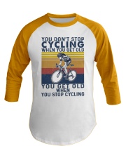 CYCLING YOU DONT STOP Baseball Tee tile