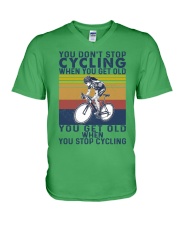 CYCLING YOU DONT STOP V-Neck T-Shirt tile