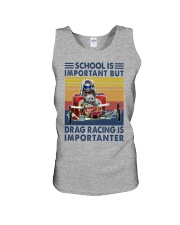 SCHOOL IMPORTANT DRAG RACING Unisex Tank tile