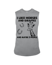 i like horses and giraffes Sleeveless Tee tile