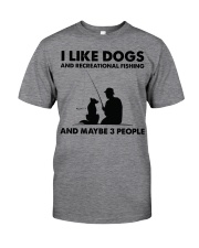 i-like-dogs-recreational-fishing Classic T-Shirt front