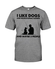 i-like-dogs-recreational-fishing Premium Fit Mens Tee tile