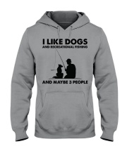 i-like-dogs-recreational-fishing Hooded Sweatshirt tile