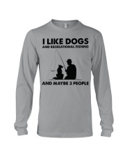i-like-dogs-recreational-fishing Long Sleeve Tee tile