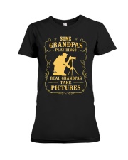 some granpas take pictures Premium Fit Ladies Tee tile