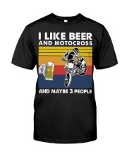 Motocross like beer Premium Fit Mens Tee tile