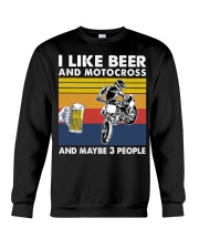 Motocross like beer Crewneck Sweatshirt tile
