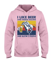 like beer horse racing Hooded Sweatshirt front