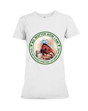 no-matter-barrel-racing Premium Fit Ladies Tee tile