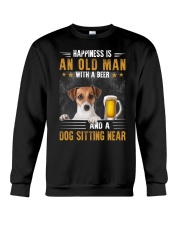 HAPPINESS IS AN OLD MAN JACK RUSSELL Crewneck Sweatshirt tile