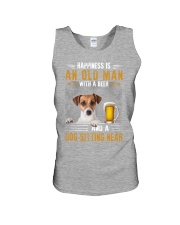 HAPPINESS IS AN OLD MAN JACK RUSSELL Unisex Tank tile