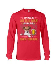 HAPPINESS IS AN OLD MAN JACK RUSSELL Long Sleeve Tee tile