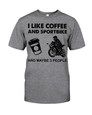 like coffee sportbike Classic T-Shirt tile