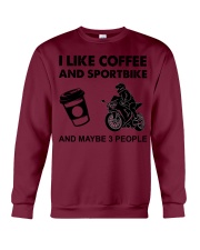 like coffee sportbike Crewneck Sweatshirt tile