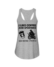 like coffee sportbike Ladies Flowy Tank tile
