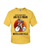 cycling never old man Youth T-Shirt tile