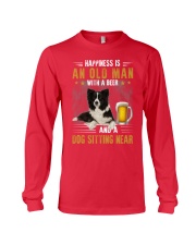 HAPPINESS IS AN OLD MAN Border Colie Long Sleeve Tee tile