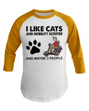 i like cats mobility scooter Baseball Tee tile
