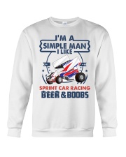 Sprint-car-racinga simple man Crewneck Sweatshirt tile