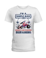 Sprint-car-racinga simple man Ladies T-Shirt tile