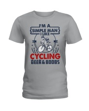 CYCLING LIKE BEER AND BOOBS Ladies T-Shirt tile
