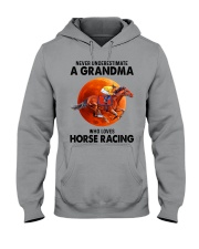 horse-racing-grandma Hooded Sweatshirt front