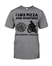 like pizza sportbike Classic T-Shirt tile