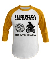like pizza sportbike Baseball Tee tile