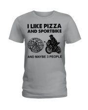 like pizza sportbike Ladies T-Shirt tile