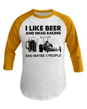 like beer drag racing 3 Baseball Tee tile