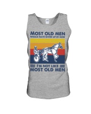 most old men Harness racing Unisex Tank tile