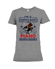 PIANO LIKE BEER AND BOOBS Premium Fit Ladies Tee tile