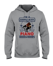 PIANO LIKE BEER AND BOOBS Hooded Sweatshirt tile