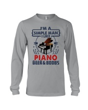 PIANO LIKE BEER AND BOOBS Long Sleeve Tee tile