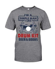 DRUM KIT LIKE BEER AND BOOBS Classic T-Shirt front