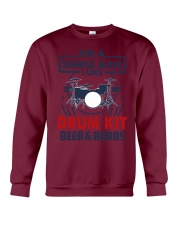 DRUM KIT LIKE BEER AND BOOBS Crewneck Sweatshirt tile
