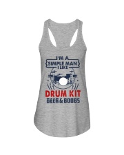 DRUM KIT LIKE BEER AND BOOBS Ladies Flowy Tank tile