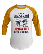 DRUM KIT LIKE BEER AND BOOBS Baseball Tee tile