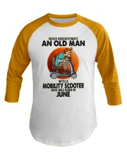 mobility scooter olm 06 Baseball Tee tile