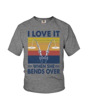 Fishing Bends over Youth T-Shirt tile