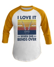 Fishing Bends over Baseball Tee tile
