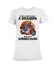 superbike-racing-grandpa Premium Fit Ladies Tee tile