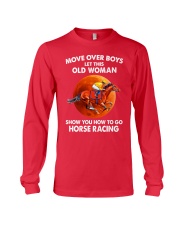 move over boys horse racing Long Sleeve Tee tile